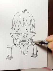 q版吃瓜模板